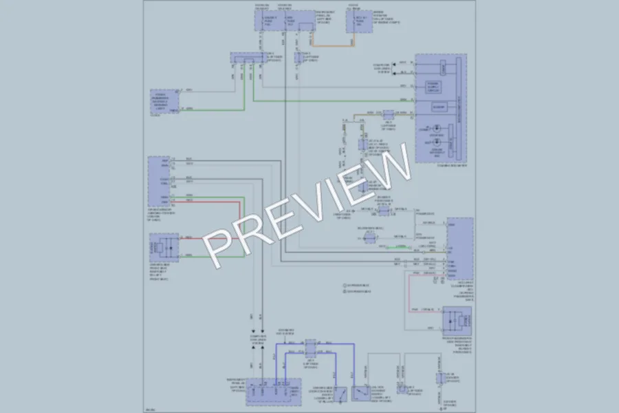 2007 Toyota Camry Warning Systems wiring diagram preview
