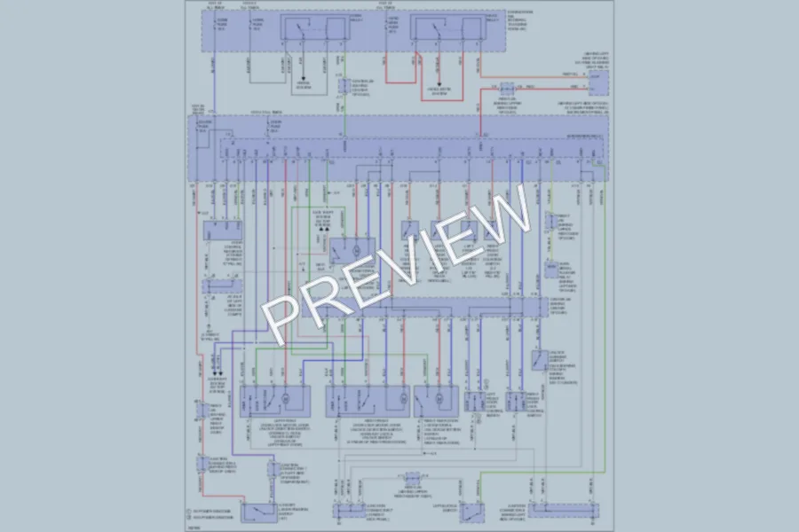 2007 Toyota Corolla Power Door Locks wiring diagram preview