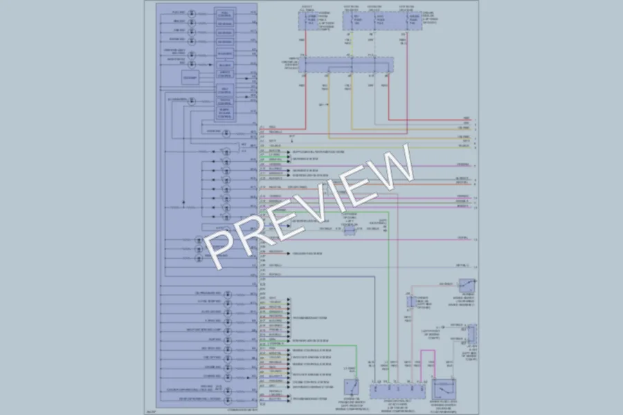 2007 Toyota FJCruiser Instrument Cluster wiring diagram preview