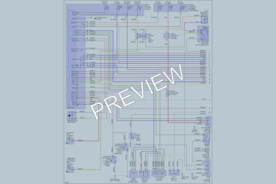 2007 Toyota FJCruiser Power Door Locks wiring diagram preview
