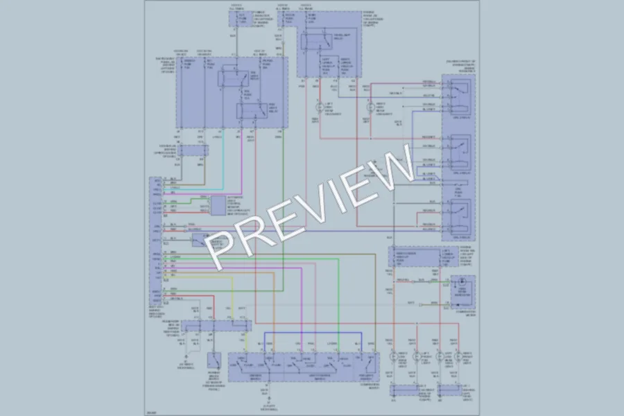 2007 Toyota Highlander Headlights wiring diagram preview