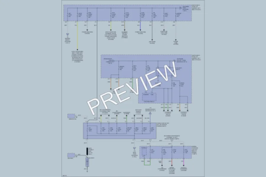 2007 Toyota Highlander Power Distribution wiring diagram preview