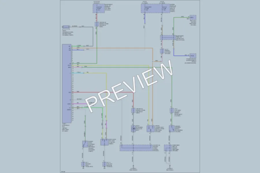 2007 Toyota HighlanderHybrid Anti Theft wiring diagram preview