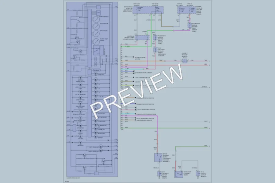 2007 Toyota HighlanderHybrid Instrument Cluster wiring diagram preview