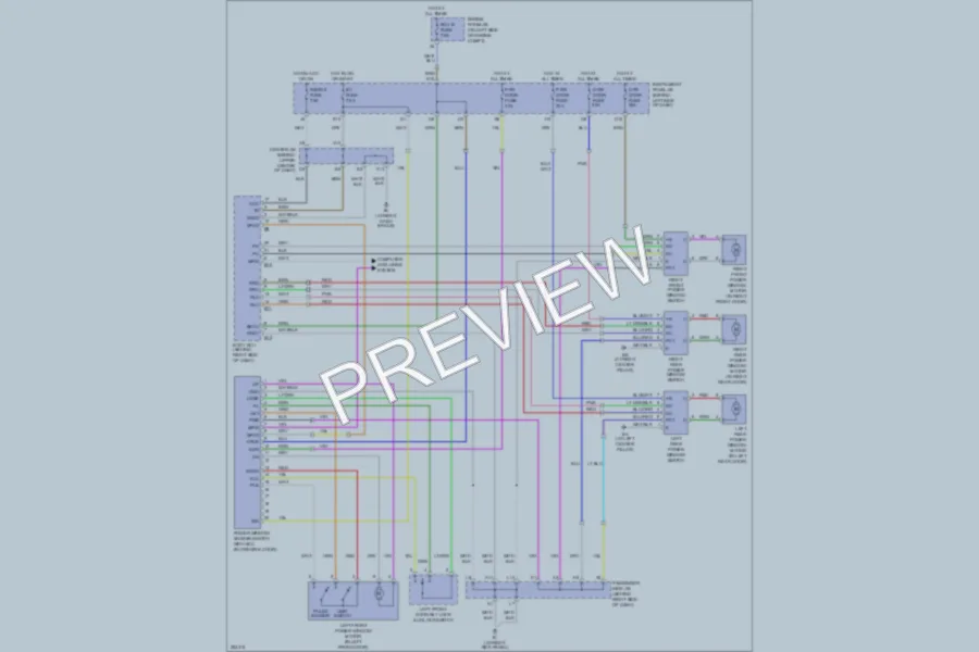 2007 Toyota HighlanderHybrid Power Windows wiring diagram preview