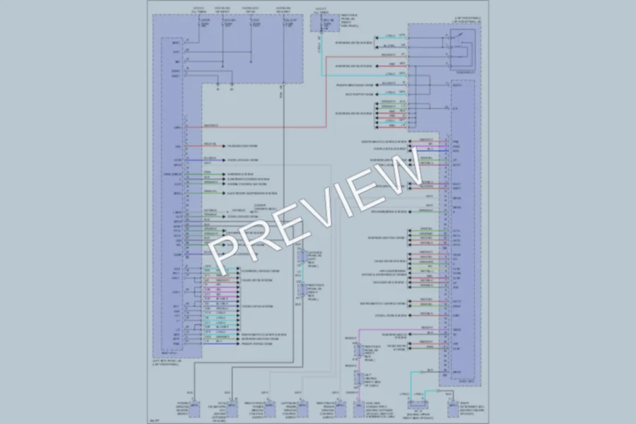 2007 Toyota LandCruiser Body Control Modules wiring diagram preview