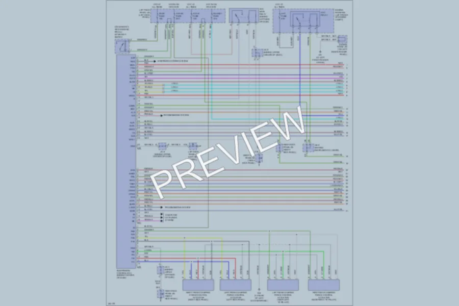 2007 Toyota LandCruiser Electronic Suspension wiring diagram preview
