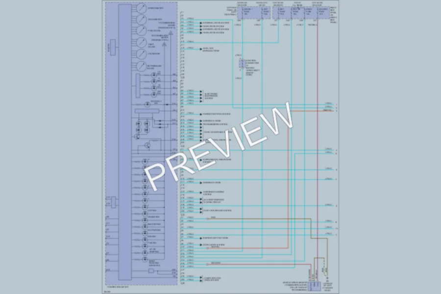 2007 Toyota LandCruiser Instrument Cluster wiring diagram preview