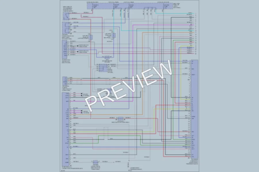 2007 Toyota LandCruiser Navigation wiring diagram preview