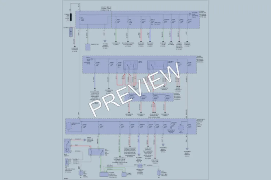 2007 Toyota Matrix Power Distribution wiring diagram preview