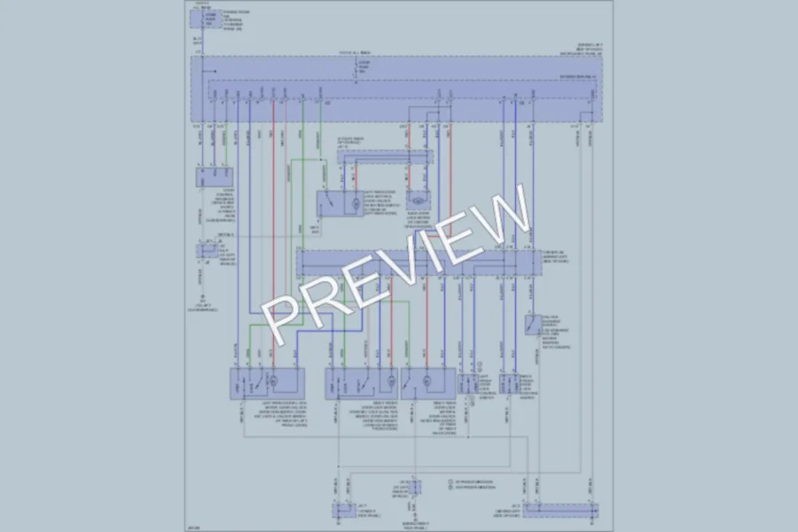2007 Toyota Matrix Power Door Locks wiring diagram preview