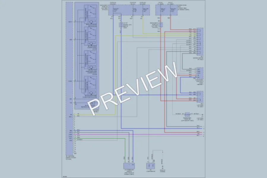 2007 Toyota RAV4 Air Conditioning wiring diagram preview