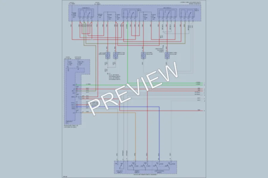 2007 Toyota RAV4 Headlights wiring diagram preview