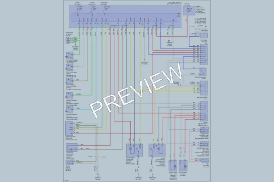2007 Toyota RAV4 Power Door Locks wiring diagram preview