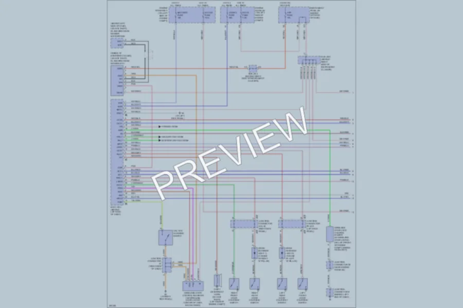 2007 Toyota Sequoia Anti Theft wiring diagram preview