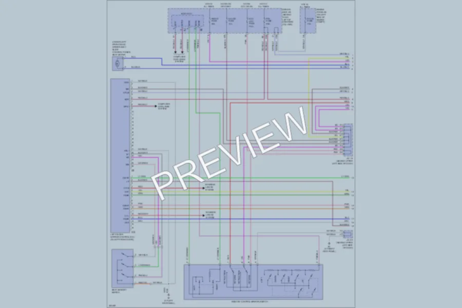 2007 Toyota Sienna Memory Systems wiring diagram preview