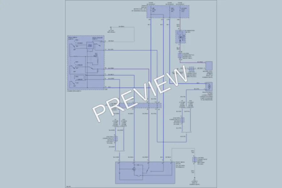 2007 Toyota Sienna Wiper Washer wiring diagram preview