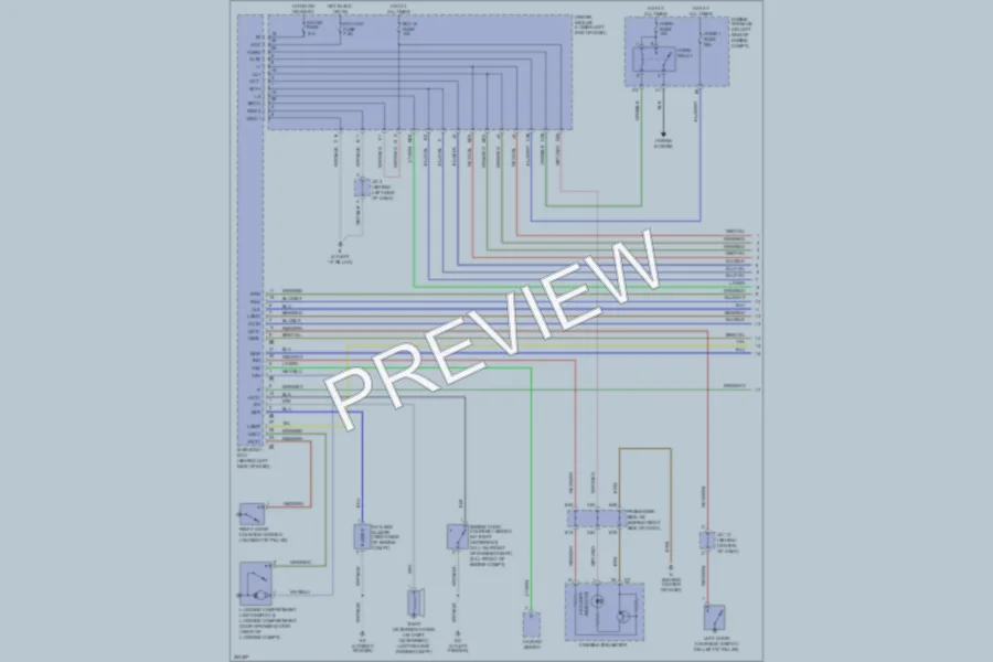 2007 Toyota Solara Anti Theft wiring diagram preview
