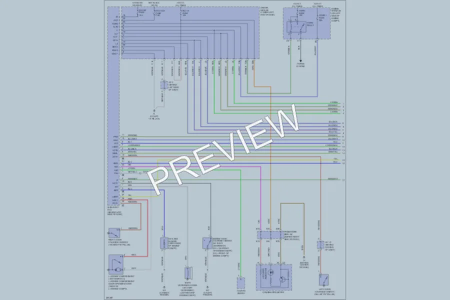 2007 Toyota Solara Power Door Locks wiring diagram preview