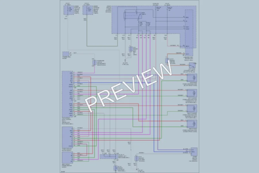 2007 Toyota Solara Power Windows wiring diagram preview