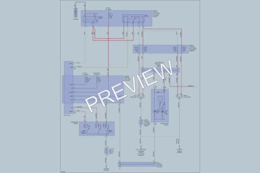 2007 Toyota Tacoma Headlights wiring diagram preview