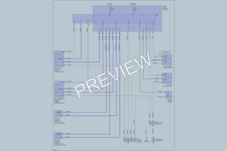 2007 Toyota Tacoma Power Door Locks wiring diagram preview