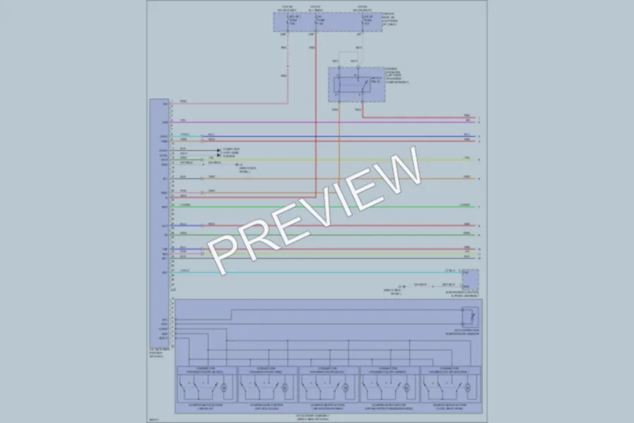 2007 Toyota Tundra Air Conditioning wiring diagram preview