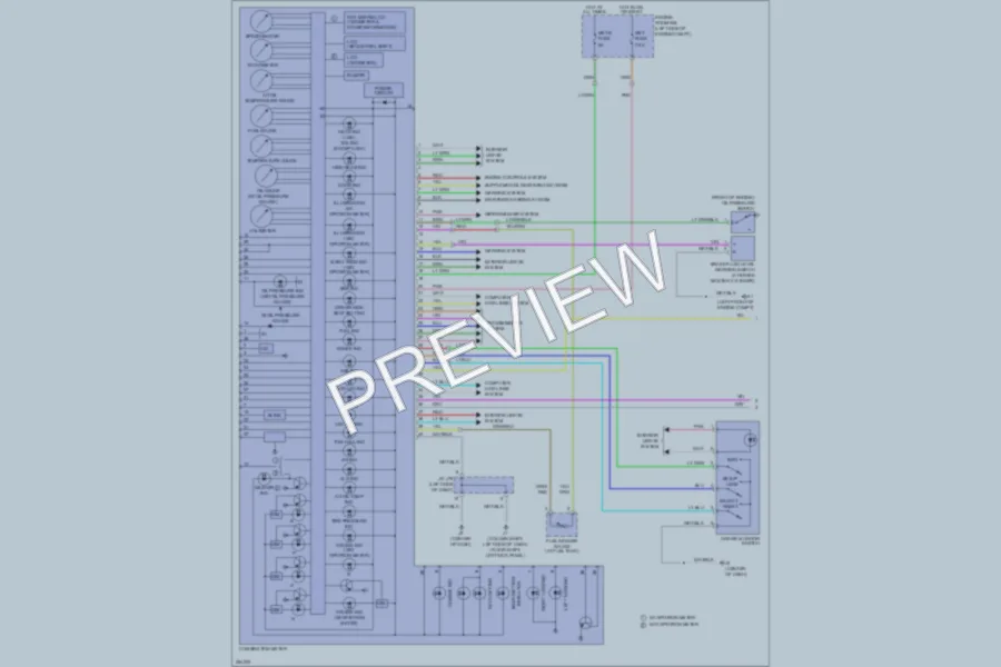 2007 Toyota Tundra Instrument Cluster wiring diagram preview
