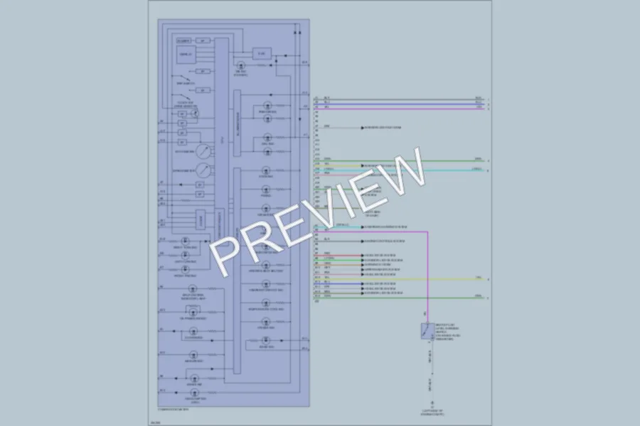 2007 Toyota Yaris Instrument Cluster wiring diagram preview
