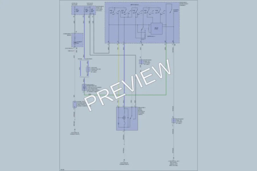 2007 Toyota Yaris Wiper Washer wiring diagram preview