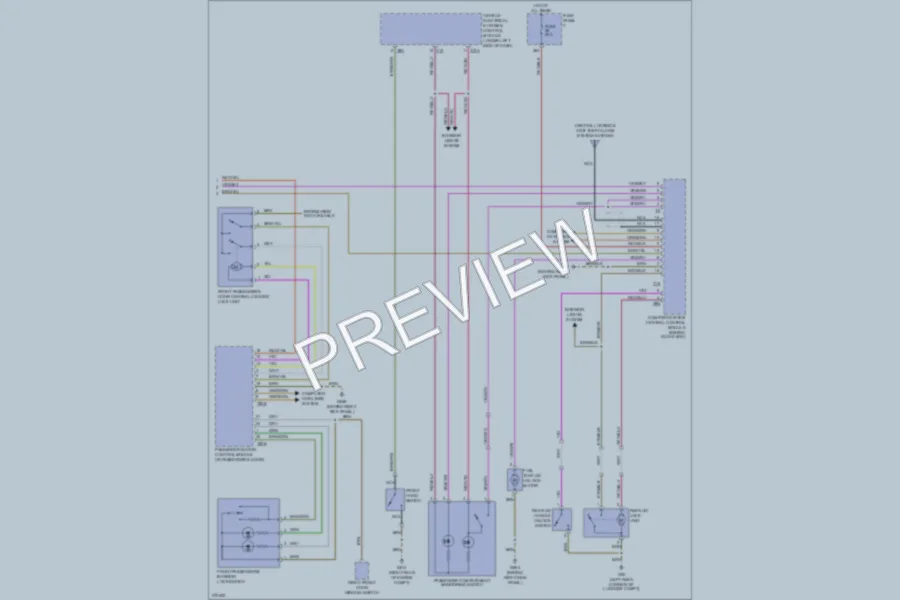 2007 Volkswagen Eos Anti Theft wiring diagram preview