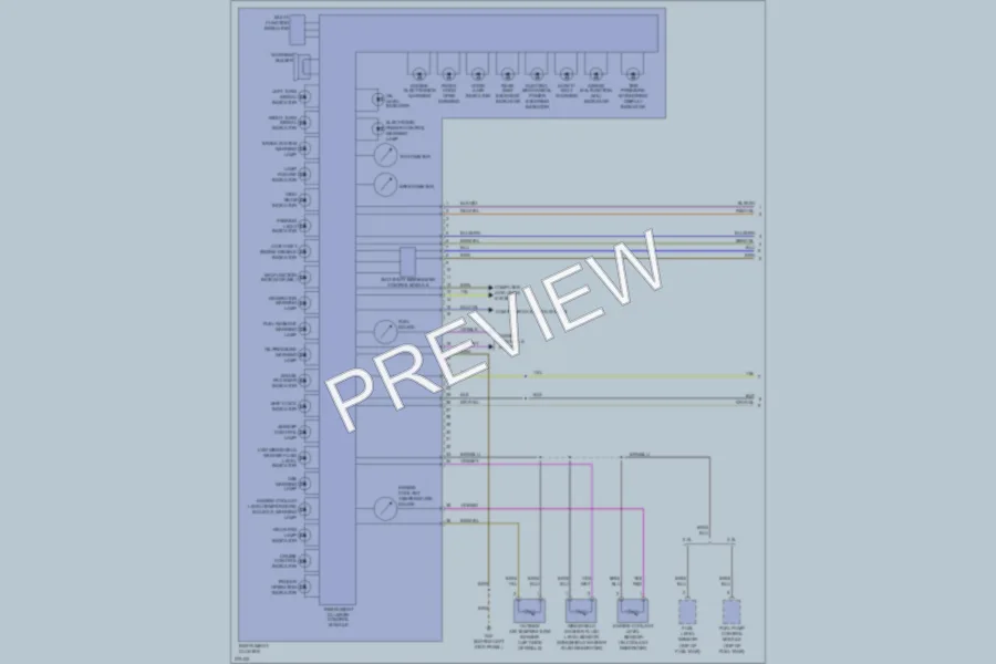 2007 Volkswagen Eos Instrument Cluster wiring diagram preview