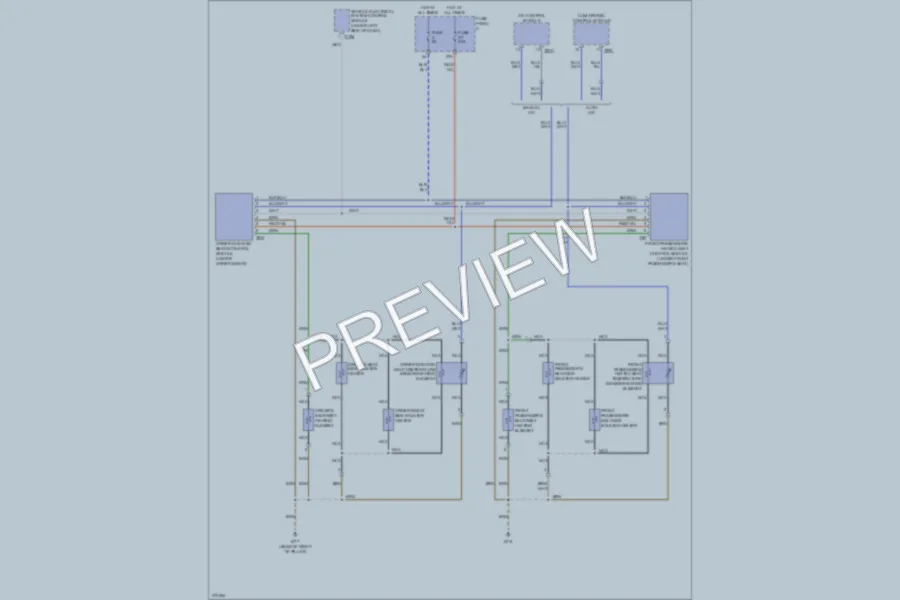 2007 Volkswagen Eos Power Seats wiring diagram preview