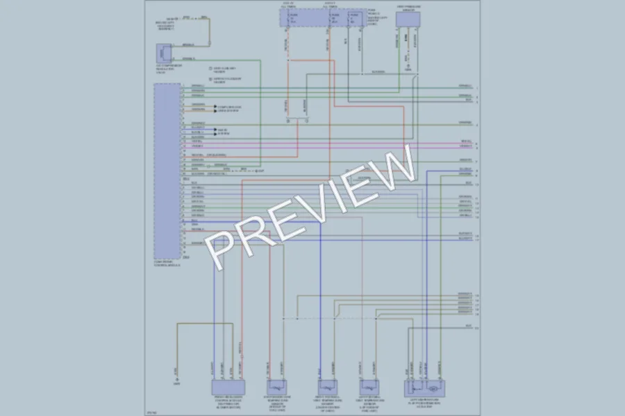 2007 Volkswagen GTI Air Conditioning wiring diagram preview