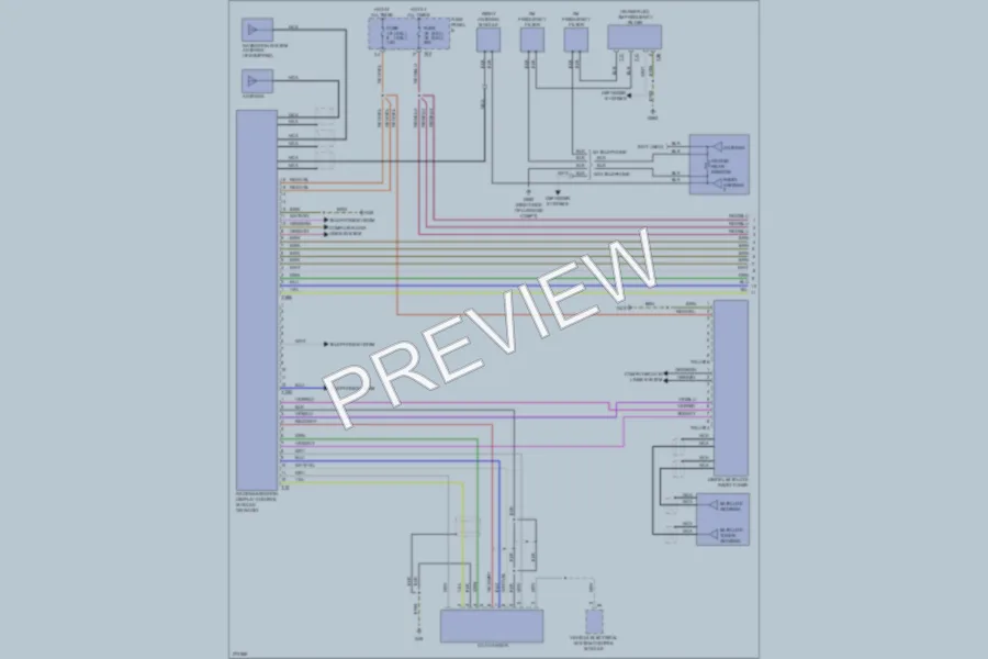 2007 Volkswagen GTI Navigation wiring diagram preview
