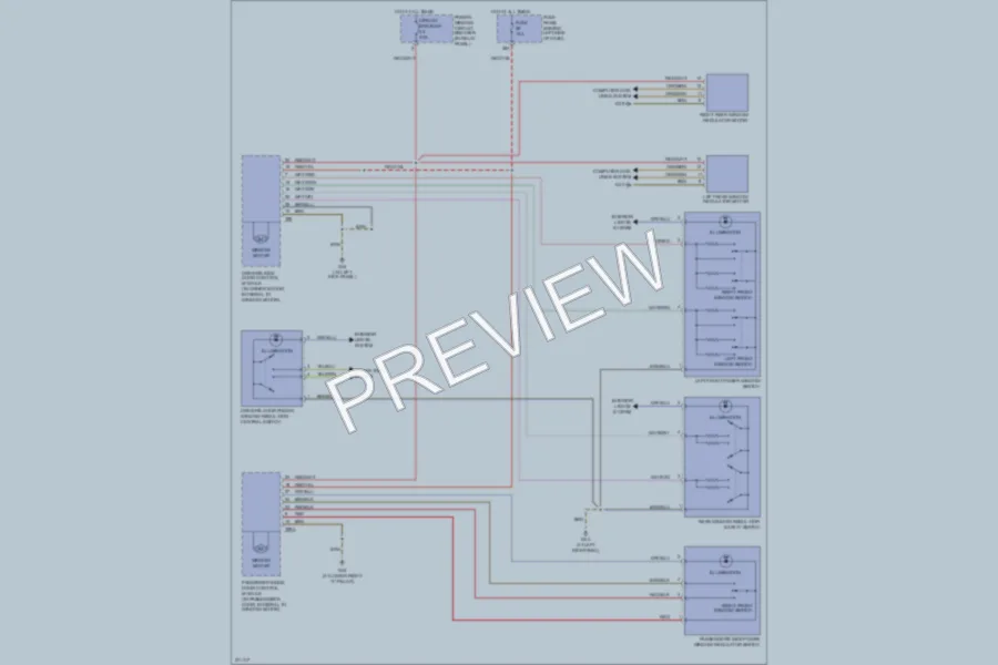 2007 Volkswagen NewBeetle Power Windows wiring diagram preview