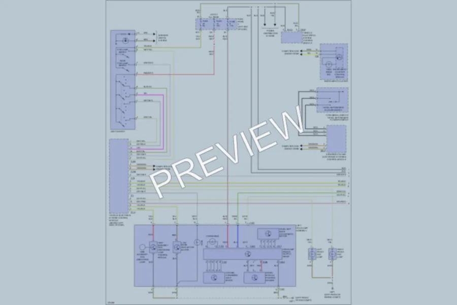 2007 Volkswagen Passat Headlights wiring diagram preview