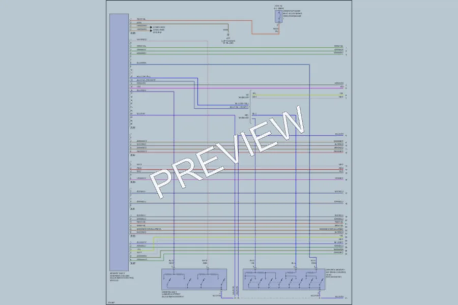 2007 Volkswagen Passat Memory Systems wiring diagram preview