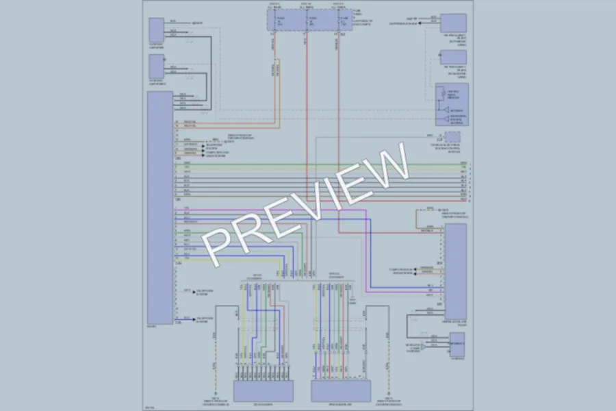 2007 Volkswagen Passat Navigation wiring diagram preview