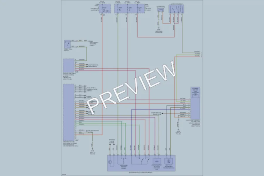 2007 Volkswagen Passat Power Door Locks wiring diagram preview
