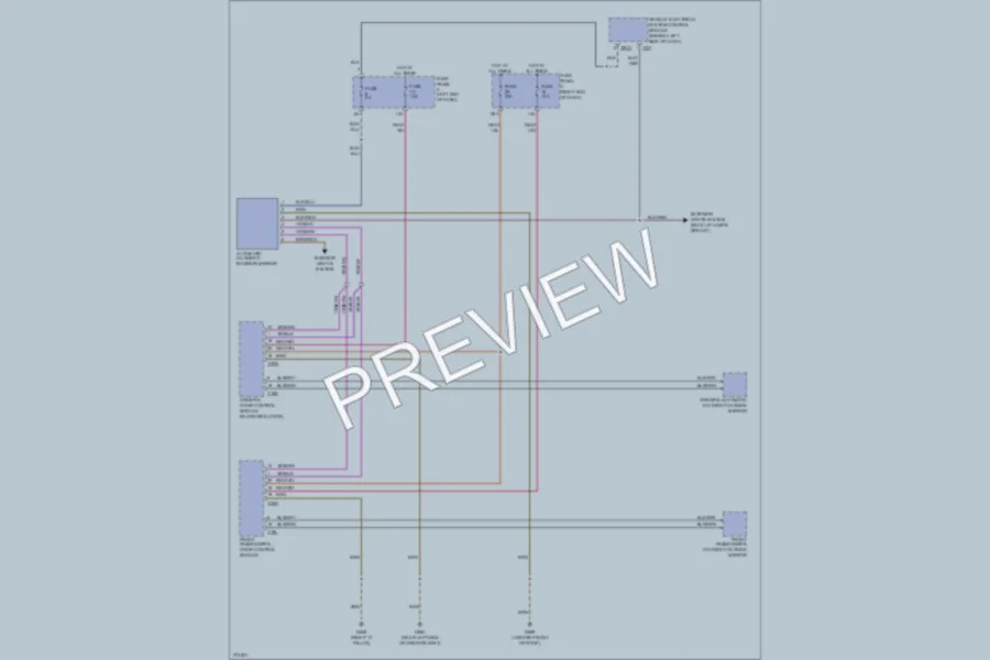 2007 Volkswagen Passat Power Mirrors wiring diagram preview
