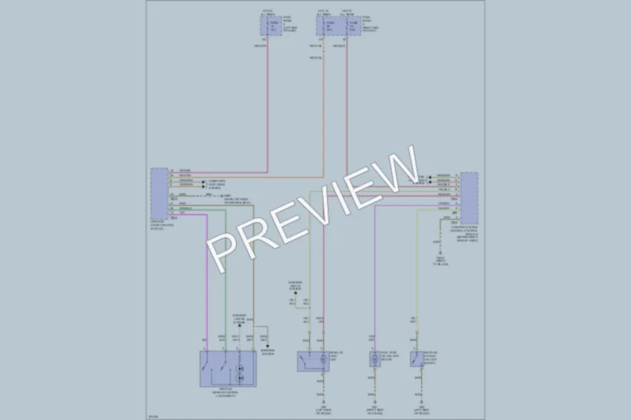 2007 Volkswagen Passat Trunk Tailgate Fuel Door wiring diagram preview