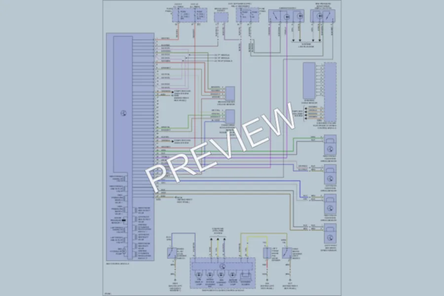 2007 Volkswagen Rabbit Anti Lock Brakes wiring diagram preview