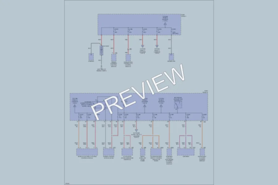 2007 Volkswagen Rabbit Power Distribution wiring diagram preview