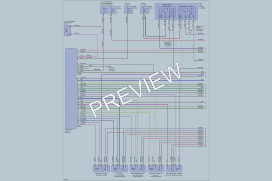 2007 Volkswagen Touareg Air Conditioning wiring diagram preview