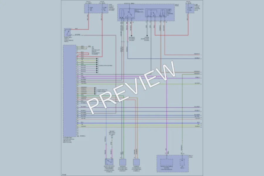 2007 Volkswagen Touareg Anti Theft wiring diagram preview