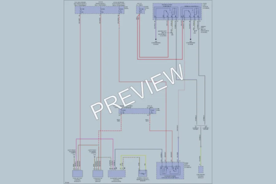 2007 Volkswagen Touareg Cooling Fan wiring diagram preview
