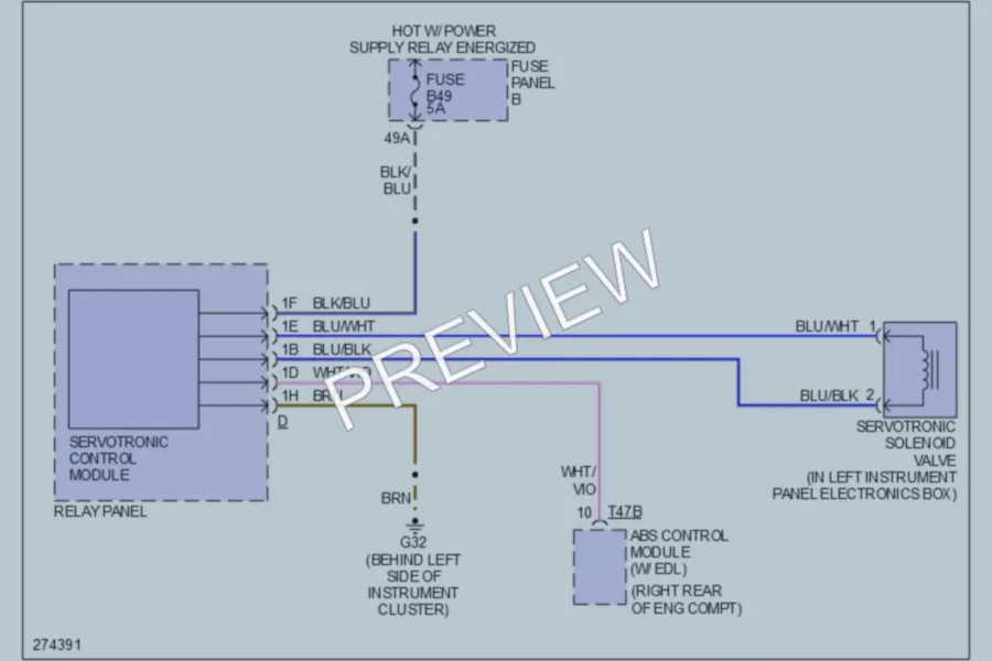 2007 Volkswagen Touareg Electronic Power Steering wiring diagram preview