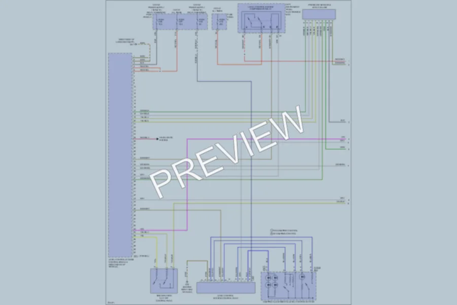 2007 Volkswagen Touareg Electronic Suspension wiring diagram preview