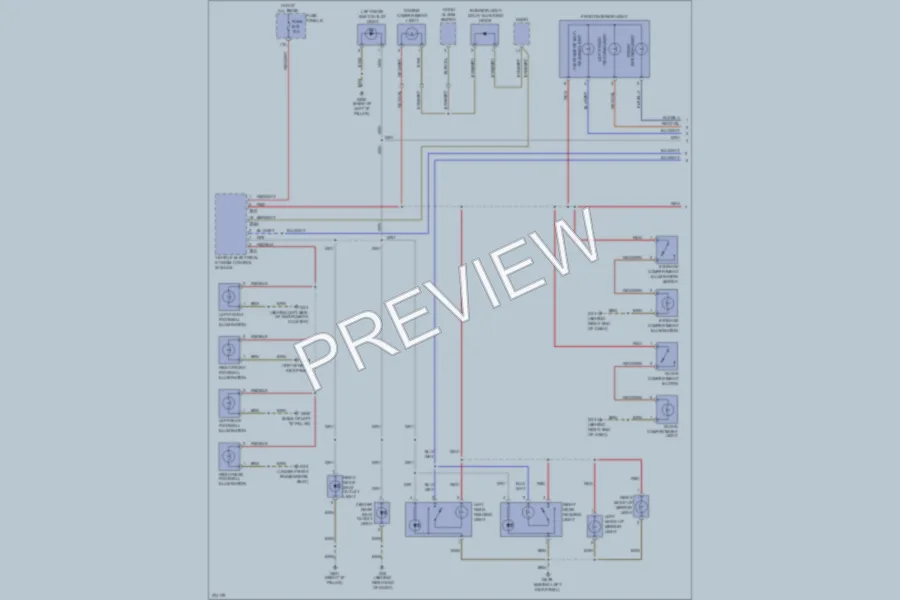 2007 Volkswagen Touareg Interior Lights wiring diagram preview